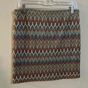 J. Cooper Women’s Size Large Multicolor Lined Mini Skirt